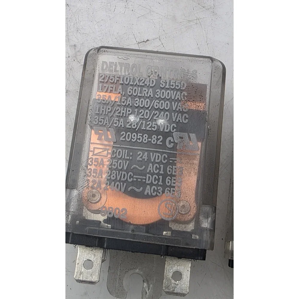 2Pcs DELTROL 275F 101C 24D S155D 24VDC Intermediate Relay 35A 250V